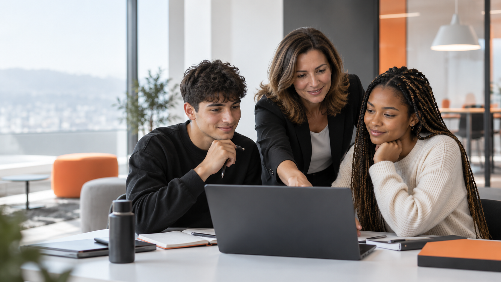 Jeunes en formation en assurances